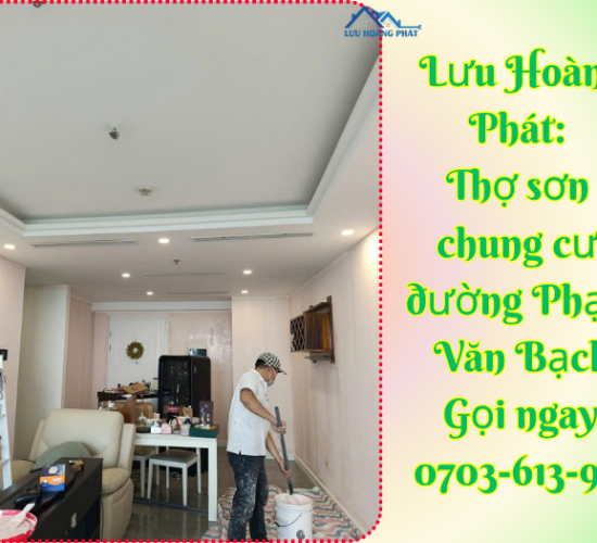 Thợ sơn chung cư đường Phạm Văn Bạch