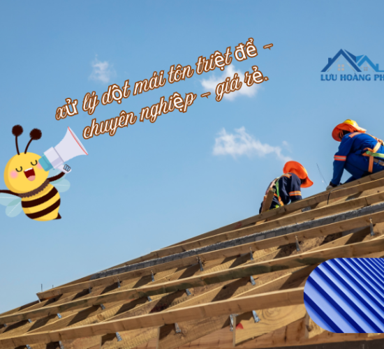 Thợ chống dột mái tôn tại Long An 