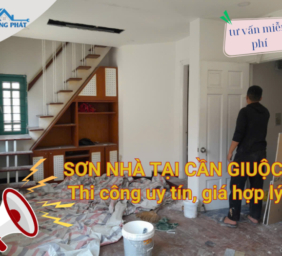 Dịch vụ sơn nhà tại Cần Giuộc