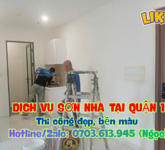 Dịch vụ sơn nhà tại quận 1