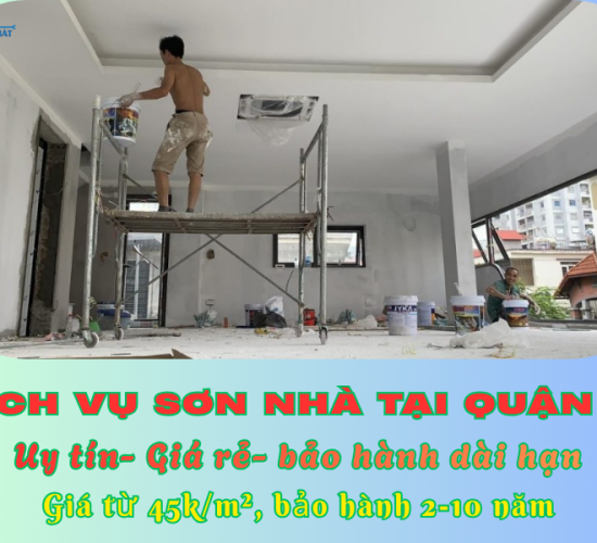 Dịch vụ sơn nhà tại quận 2