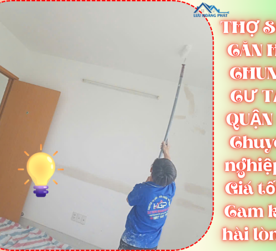 Thợ sơn căn hộ chung cư tại quận 1