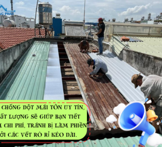 Chống dột mái tôn tại quận 2