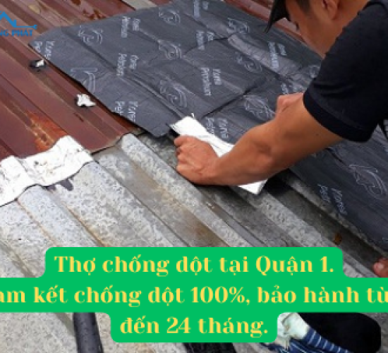 Chống dột mái tôn tại Quận 1.