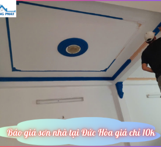 Báo giá sơn nhà tại Đức Hòa giá chỉ 10k