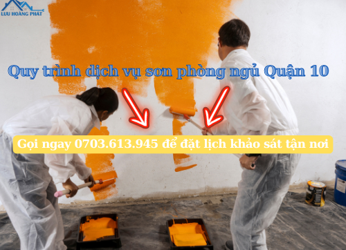 Dịch vụ sơn phòng ngủ tại Quận 10 – 0703.613.945